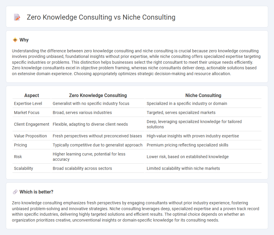 Zero Knowledge Consulting vs Niche Consulting in Consulting