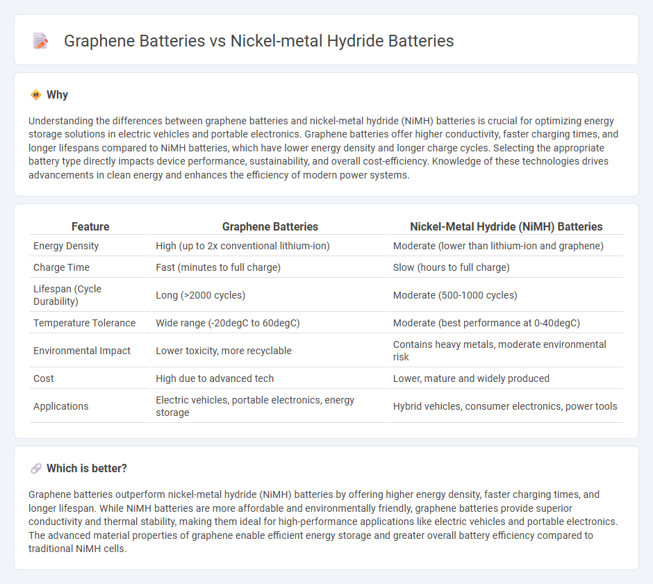 Graphene Batteries vs Nickel-Metal Hydride Batteries in Technology