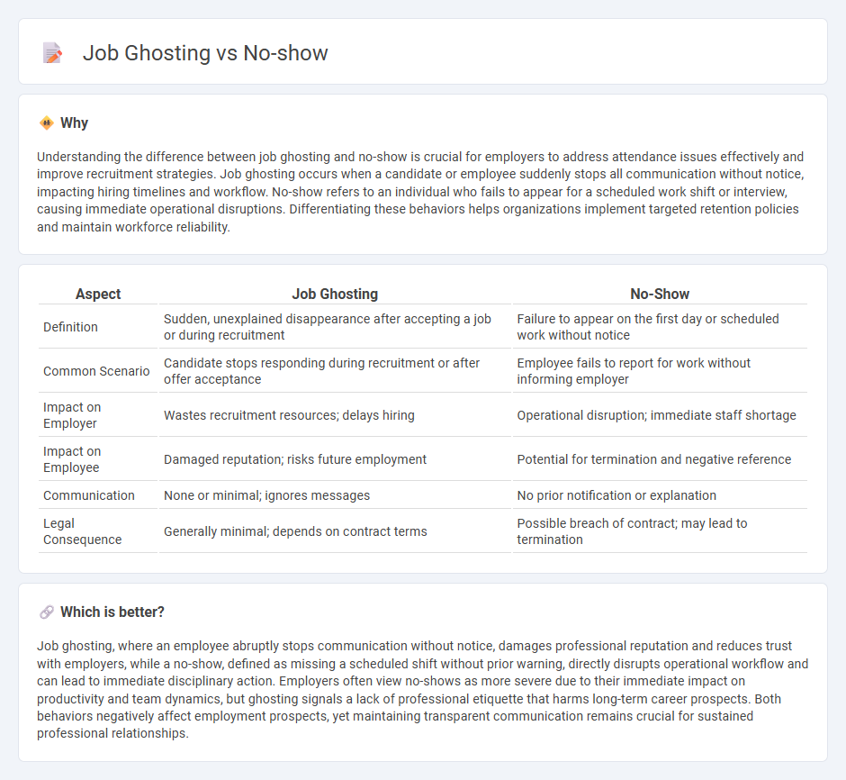Job Ghosting vs No-Show in Employment