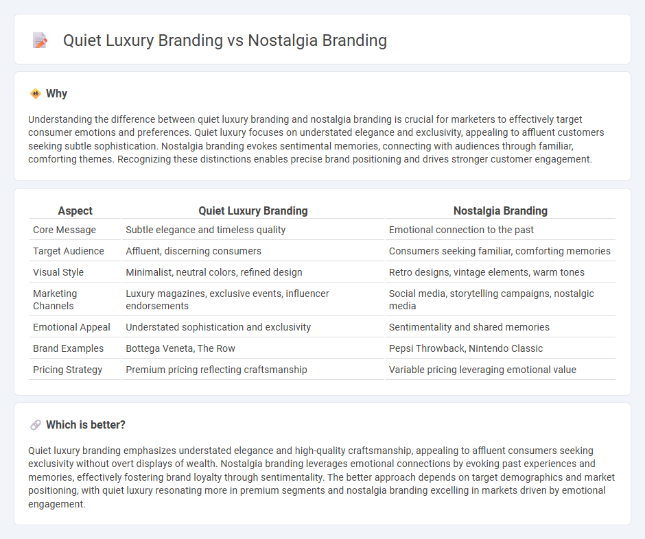 Quiet Luxury Branding vs Nostalgia Branding in Marketing