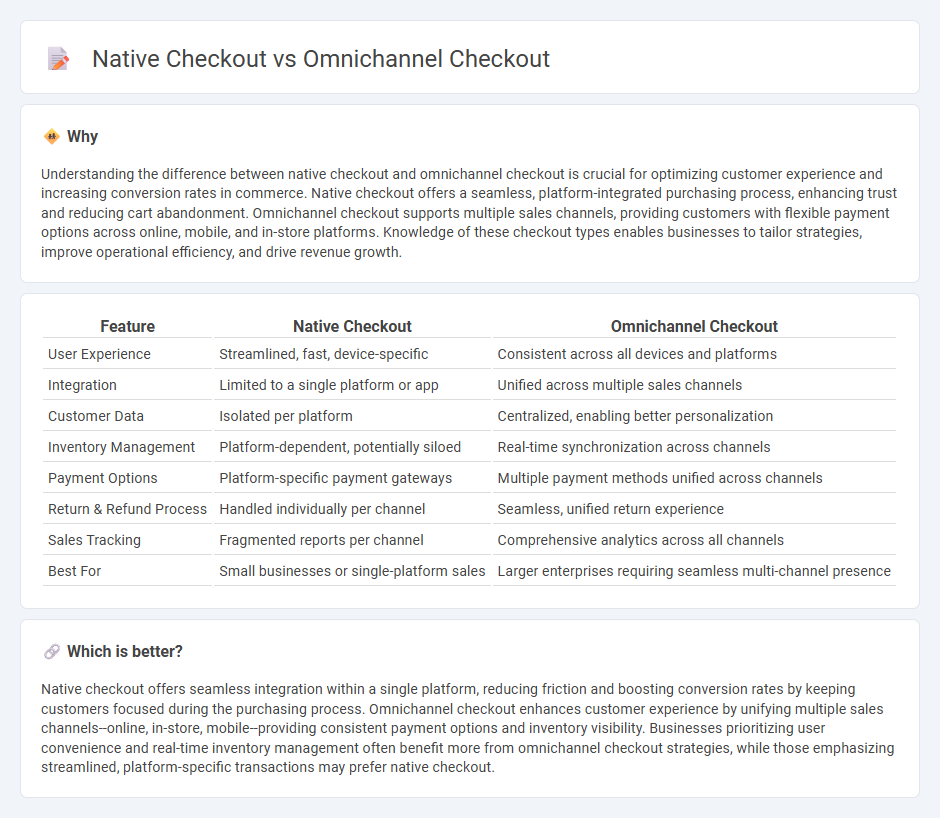 Native Checkout vs Omnichannel Checkout in Commerce