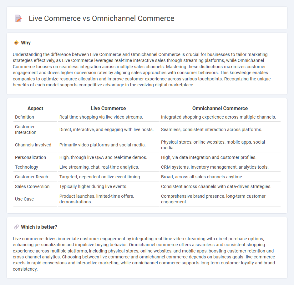Live Commerce vs Omnichannel Commerce in Commerce