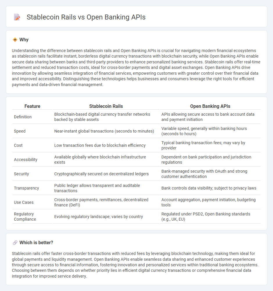 Stablecoin Rails vs Open Banking Apis in Banking