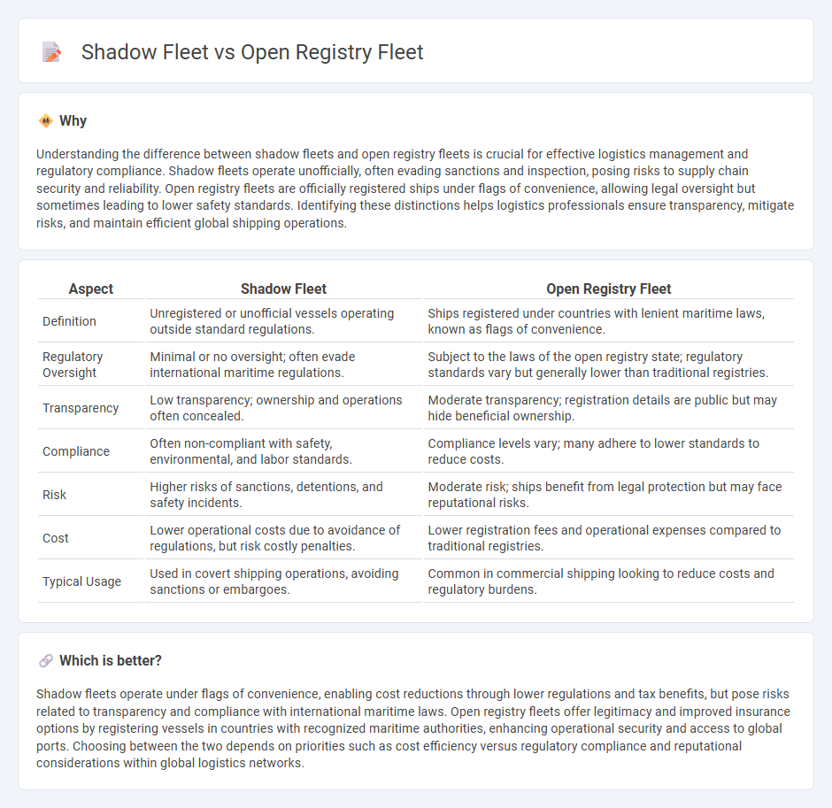 Shadow Fleet vs Open Registry Fleet in Logistics
