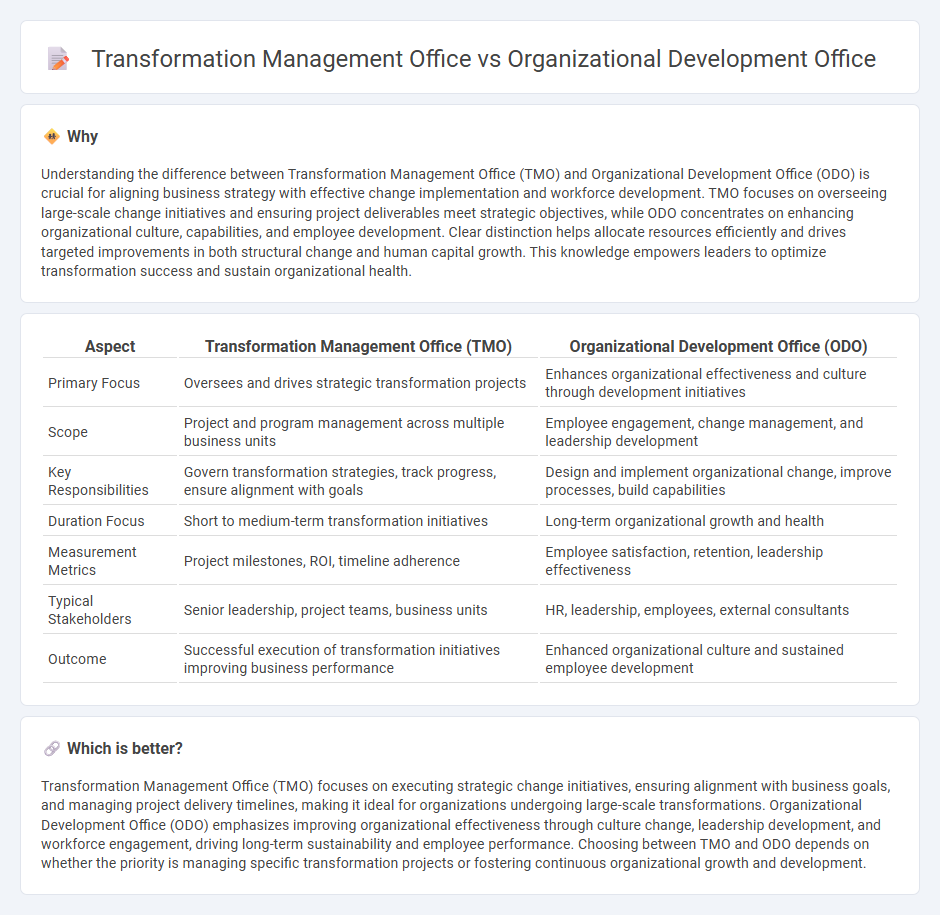 Transformation Management Office vs Organizational Development Office in Consulting