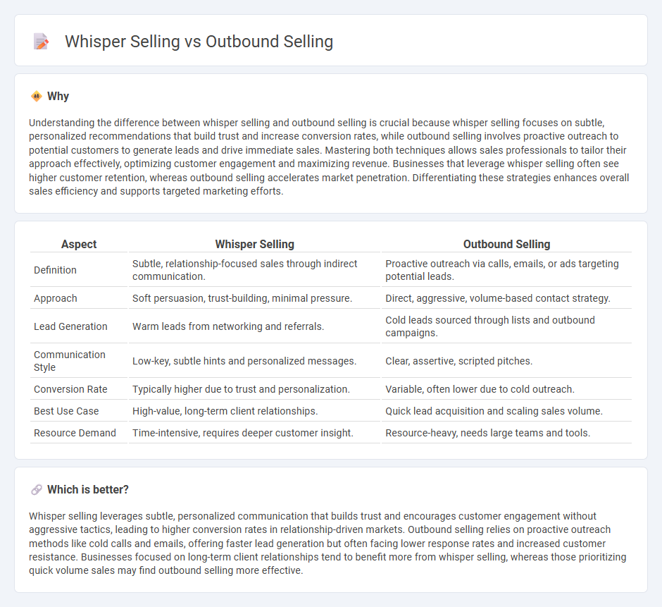 Whisper Selling vs Outbound Selling in Sales