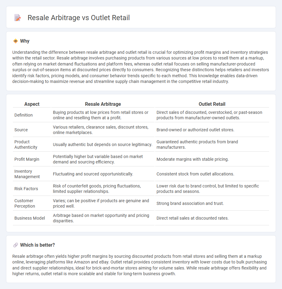 Resale Arbitrage vs Outlet Retail in Retail