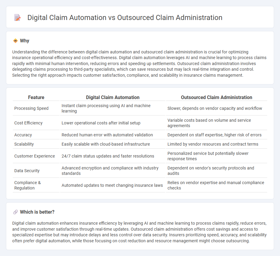 Digital Claim Automation vs Outsourced Claim Administration in Insurance