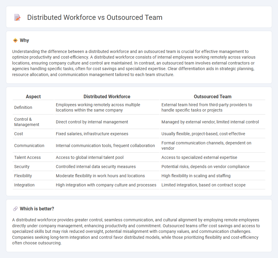 Distributed Workforce vs Outsourced Team in Management