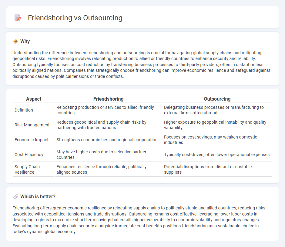 Friendshoring vs Outsourcing in Economy