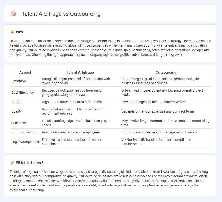 Talent Arbitrage vs Outsourcing in Employment
