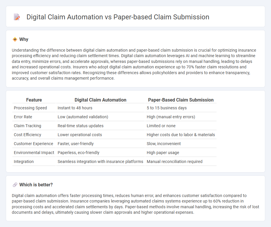 Digital Claim Automation vs Paper-Based Claim Submission in Insurance