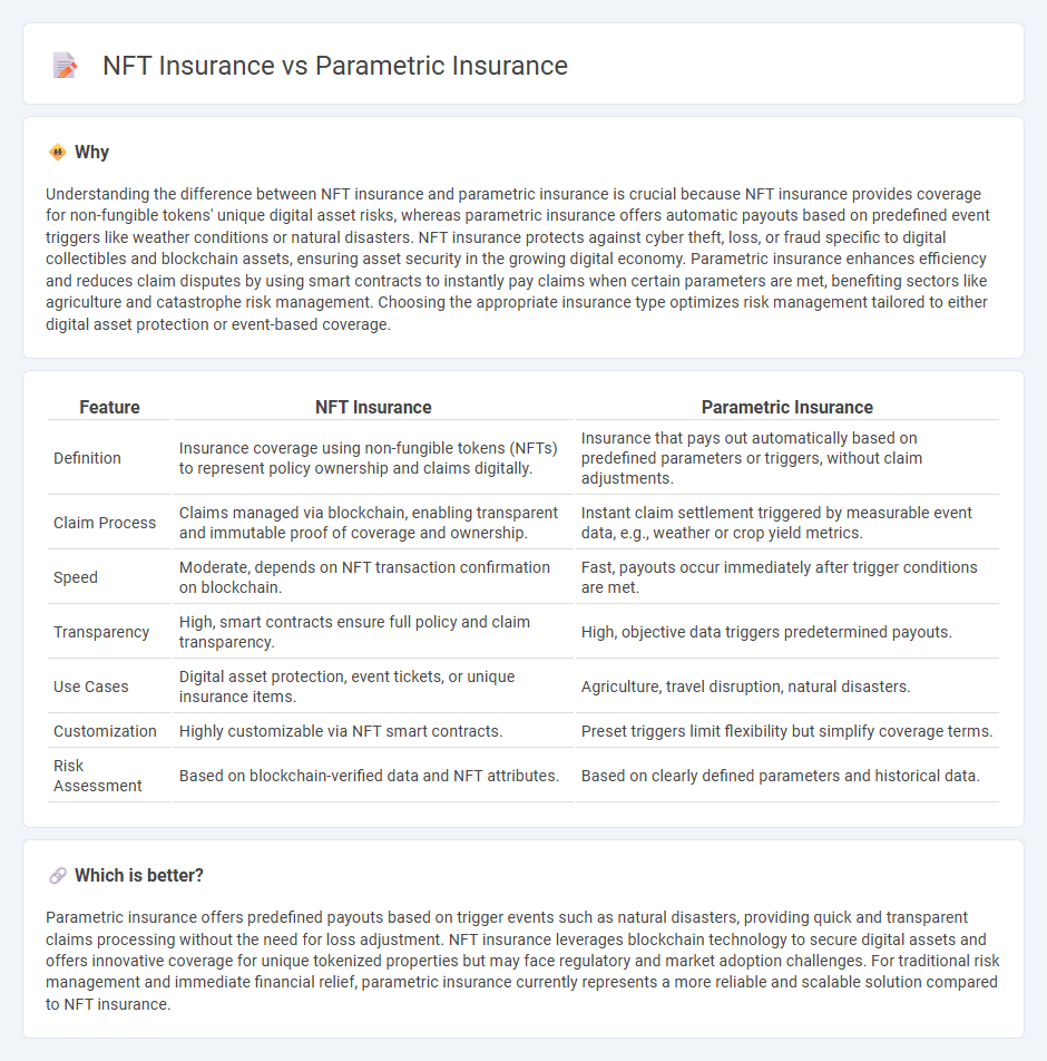 Nft Insurance vs Parametric Insurance in Insurance