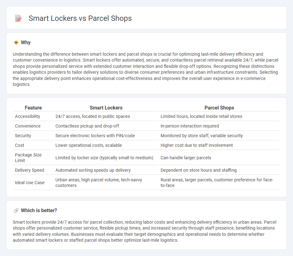 Smart Lockers vs Parcel Shops in Logistics