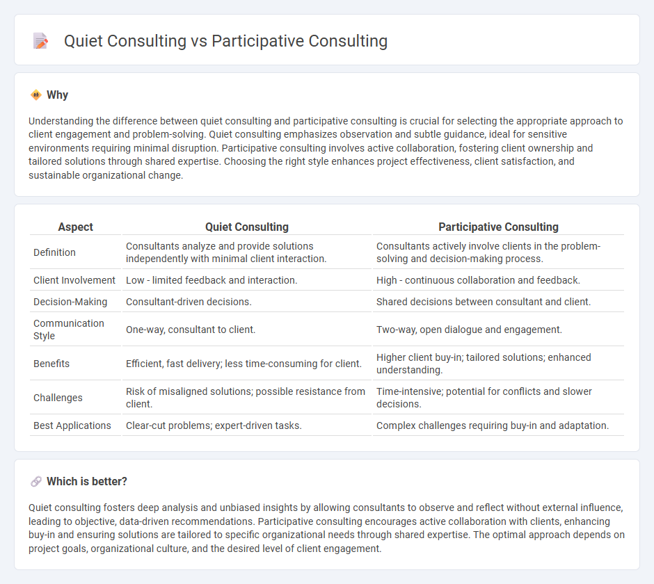 Quiet Consulting vs Participative Consulting in Consulting