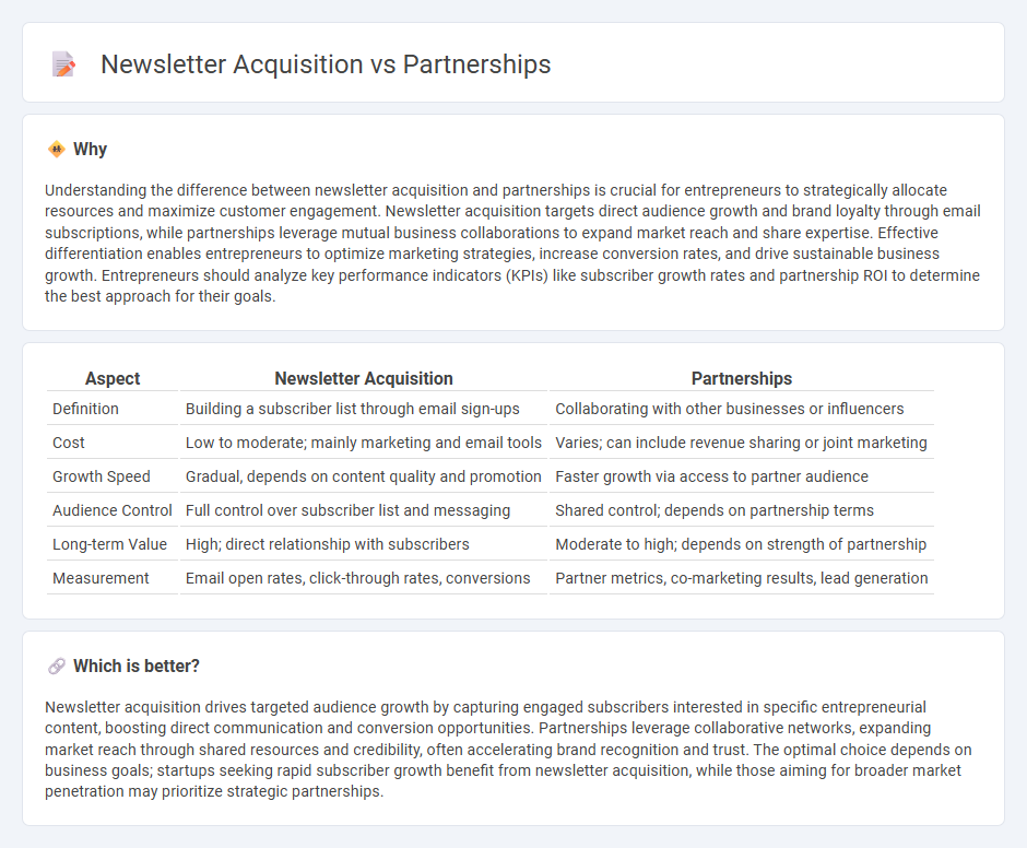 Newsletter Acquisition vs Partnerships in Entrepreneurship