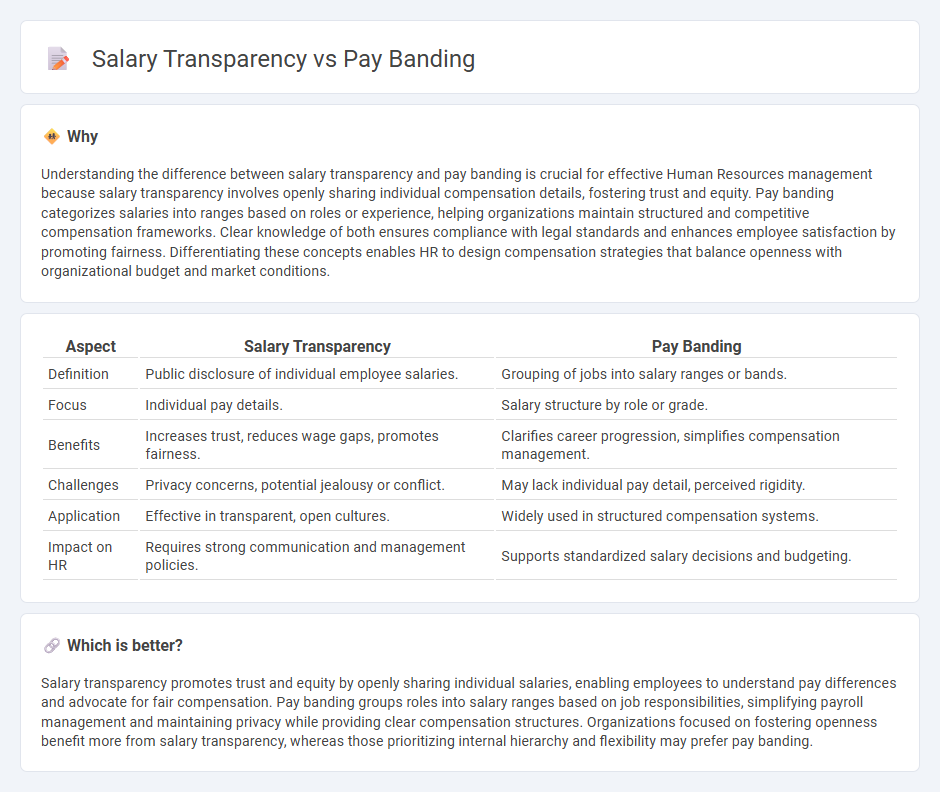 Salary Transparency vs Pay Banding in Human Resources