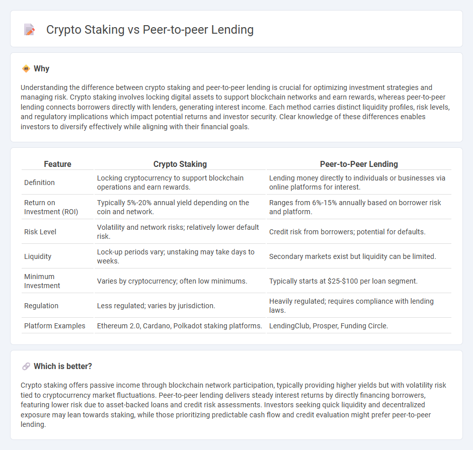 Crypto Staking vs Peer-To-Peer Lending in Investment