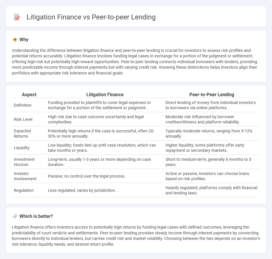 Litigation Finance vs Peer-To-Peer Lending in Investment