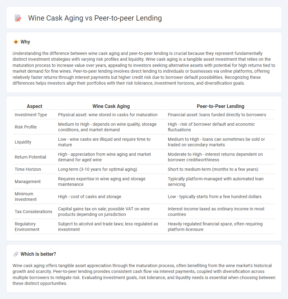 Wine Cask Aging vs Peer-To-Peer Lending in Investment