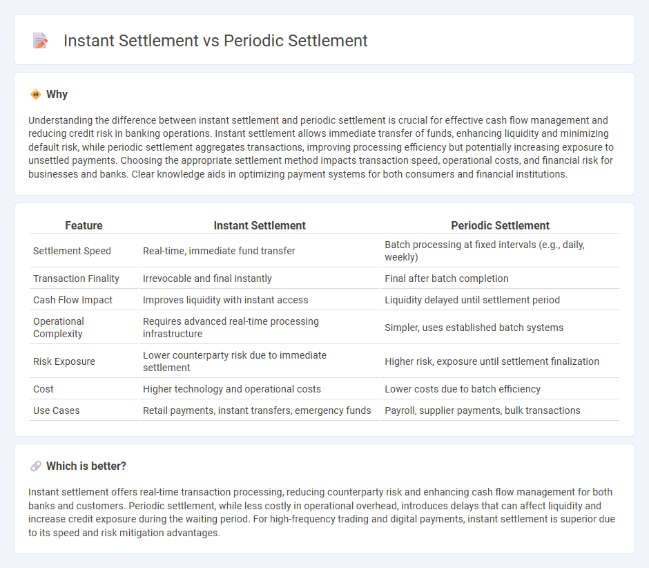 Instant Settlement vs Periodic Settlement in Banking