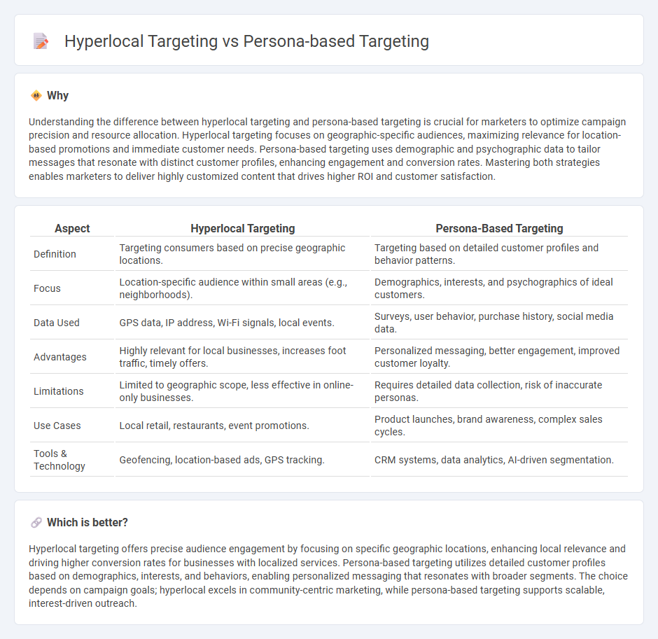 Hyperlocal Targeting vs Persona-Based Targeting in Marketing