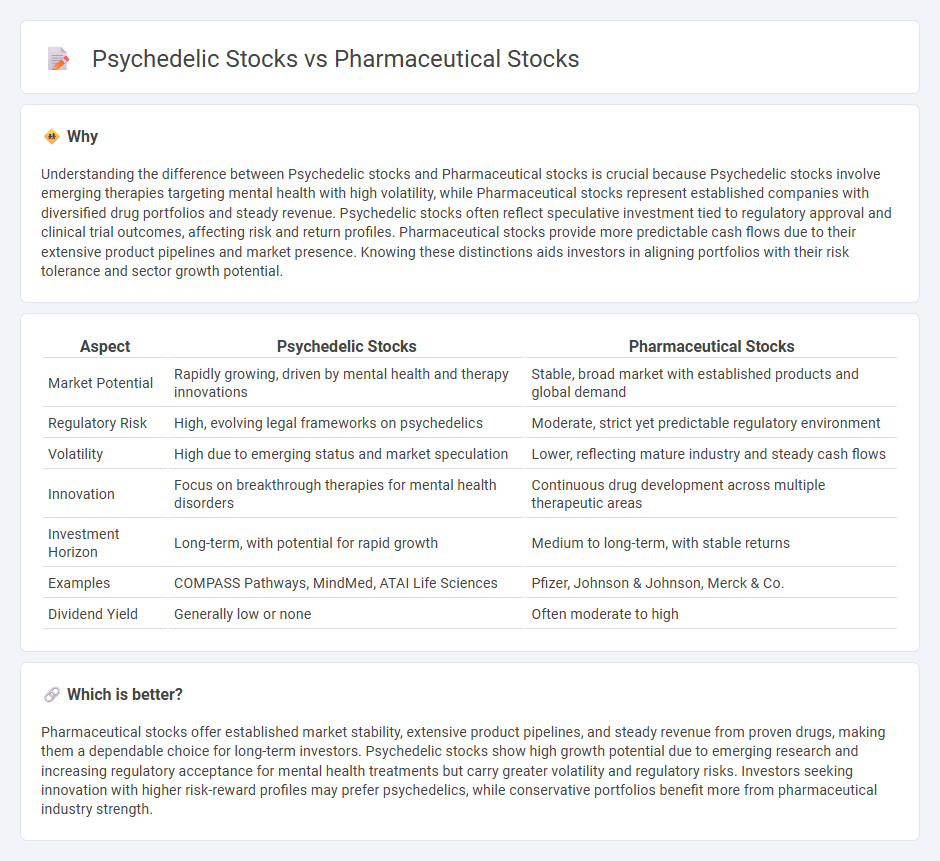 Psychedelic Stocks vs Pharmaceutical Stocks in Investment