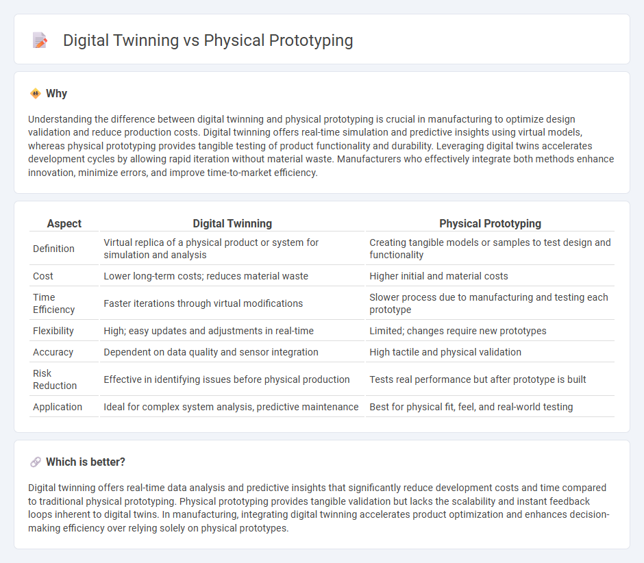 Digital Twinning vs Physical Prototyping in Manufacturing