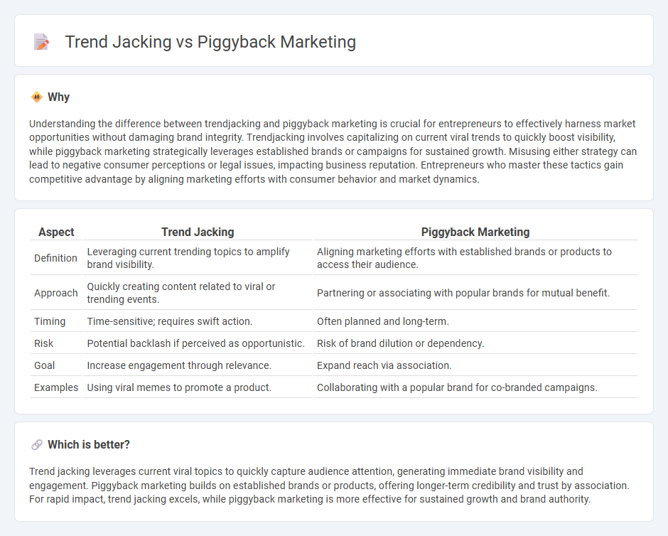 Trend Jacking vs Piggyback Marketing in Entrepreneurship