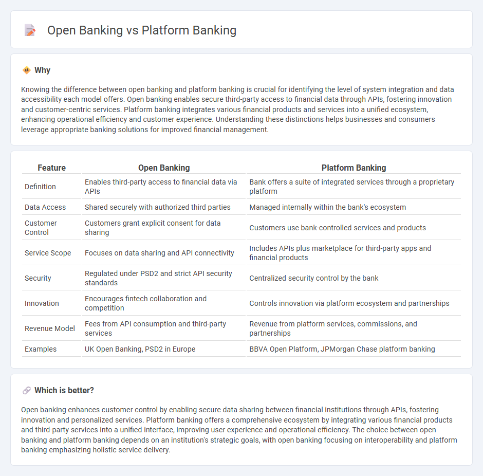 Open Banking vs Platform Banking in Banking