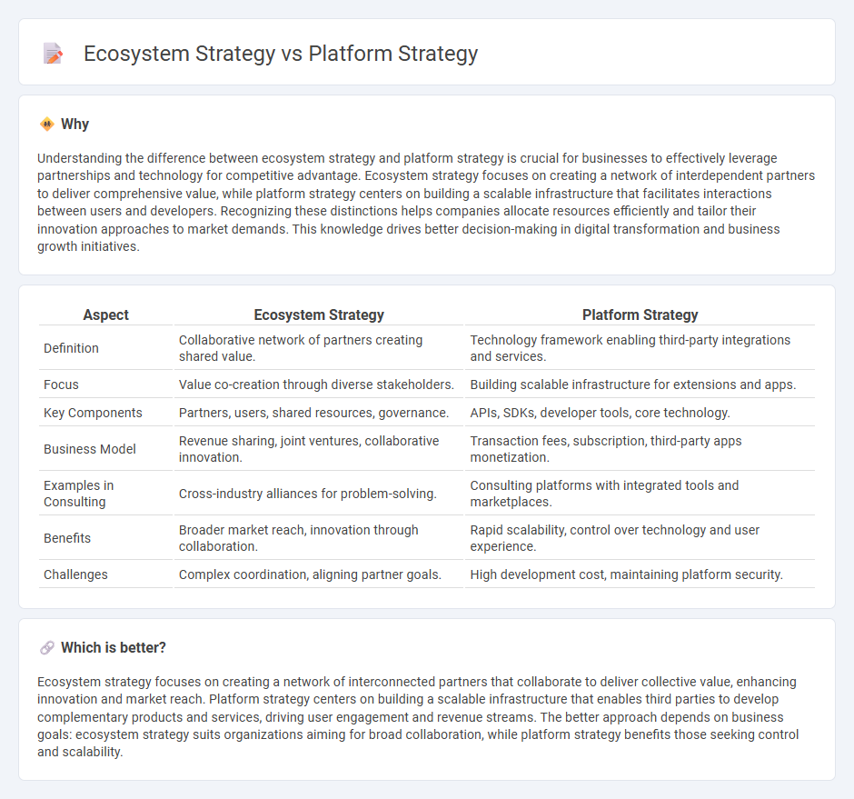 Ecosystem Strategy vs Platform Strategy in Consulting