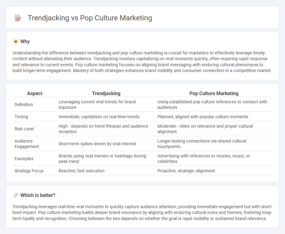 Trendjacking vs Pop Culture Marketing in Marketing