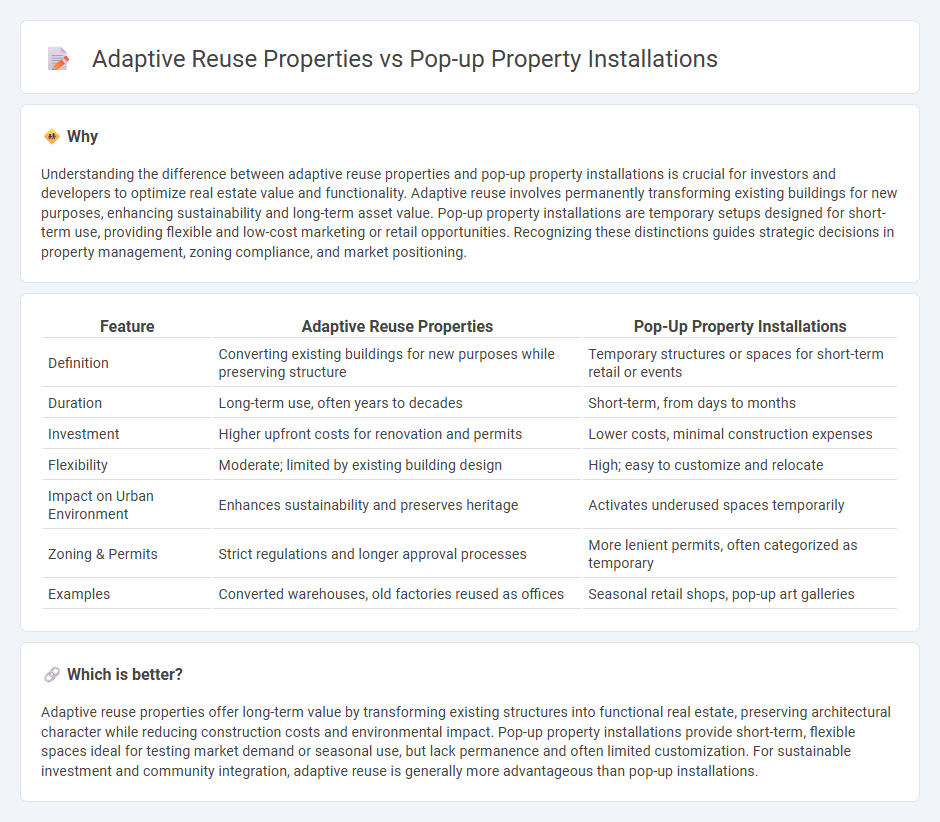 Adaptive Reuse Properties vs Pop-Up Property Installations in Real Estate