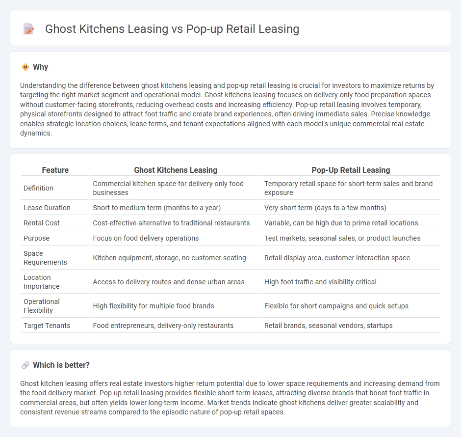 Ghost Kitchens Leasing vs Pop-Up Retail Leasing in Real Estate