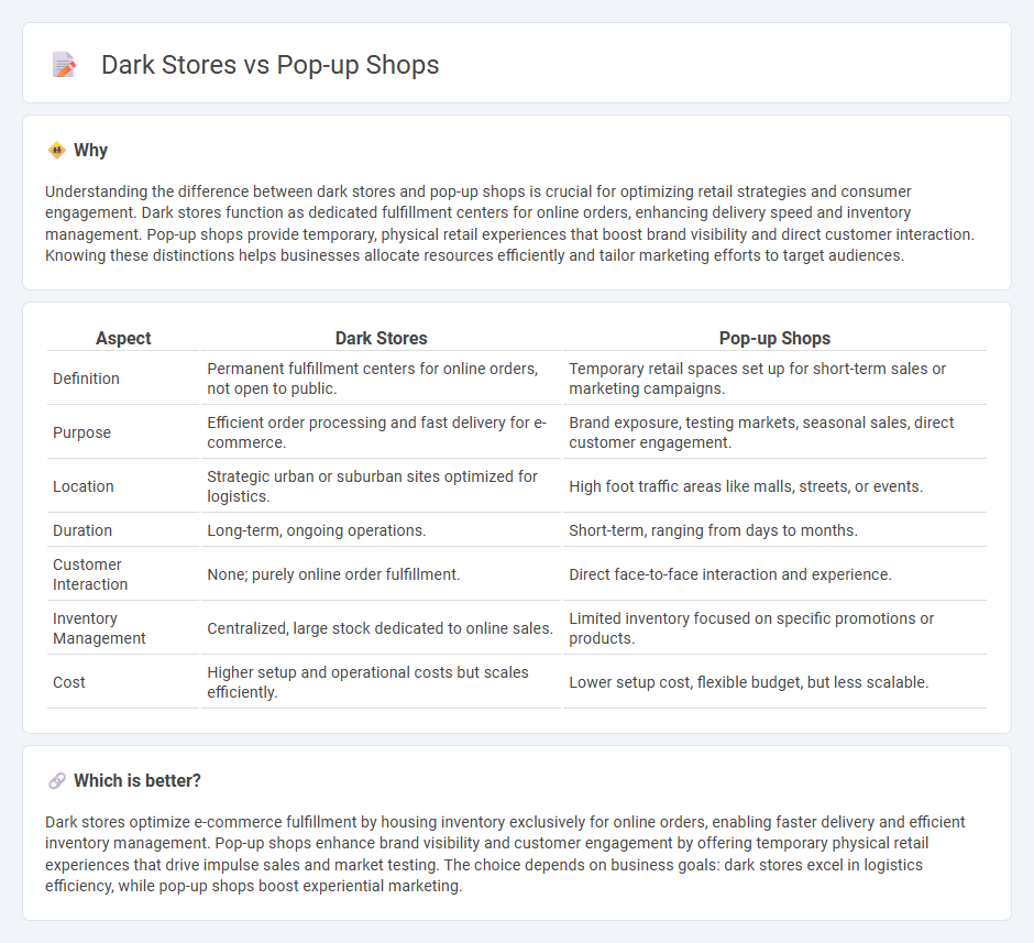 Dark Stores vs Pop-Up Shops in Commerce