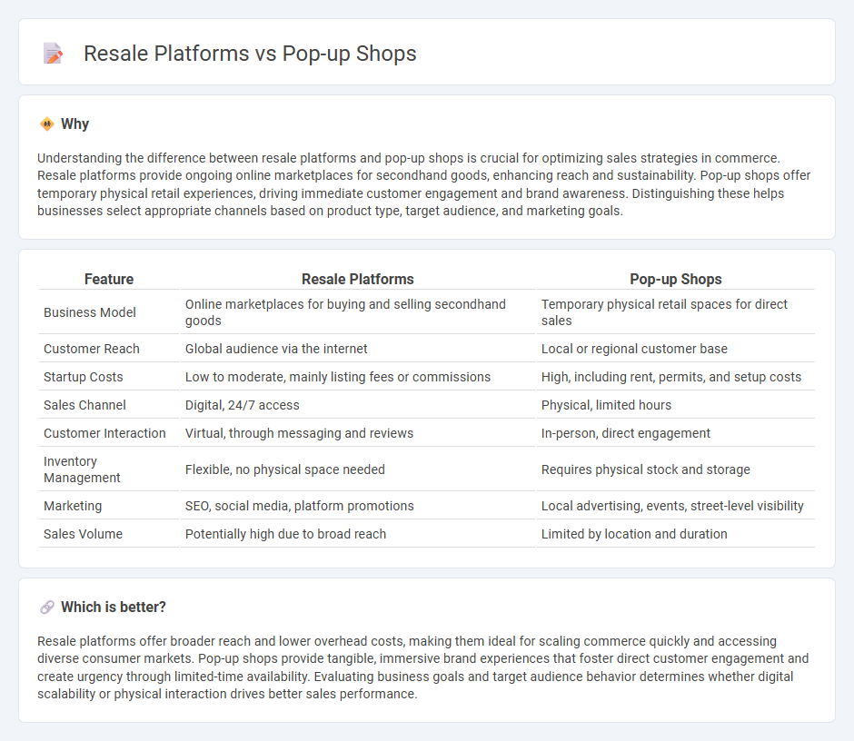 Resale Platforms vs Pop-Up Shops in Commerce