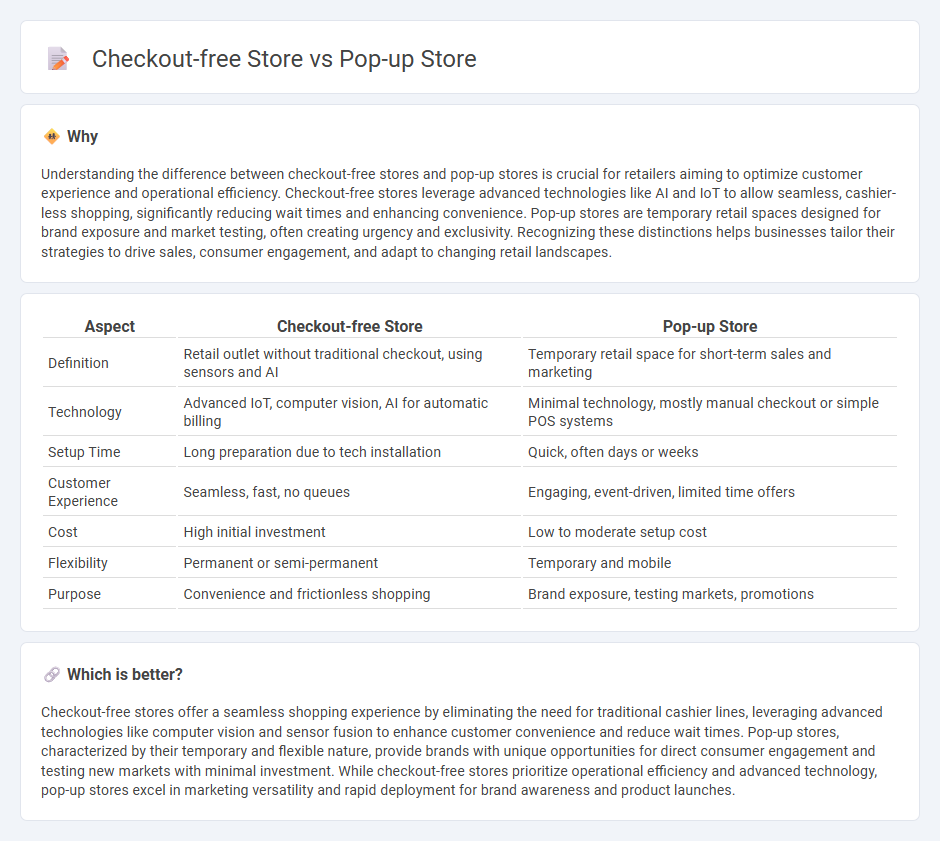 Checkout-Free Store vs Pop-Up Store in Retail