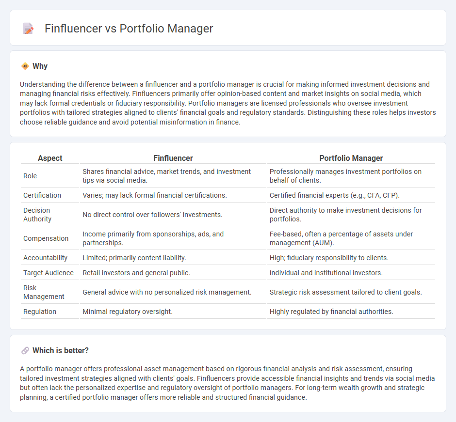 Finfluencer vs Portfolio Manager in Finance