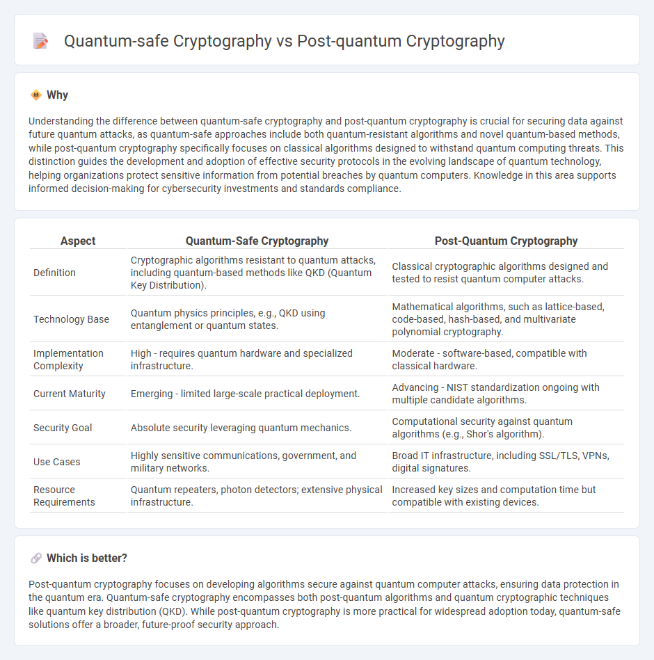 Quantum-Safe Cryptography vs Post-Quantum Cryptography in Technology