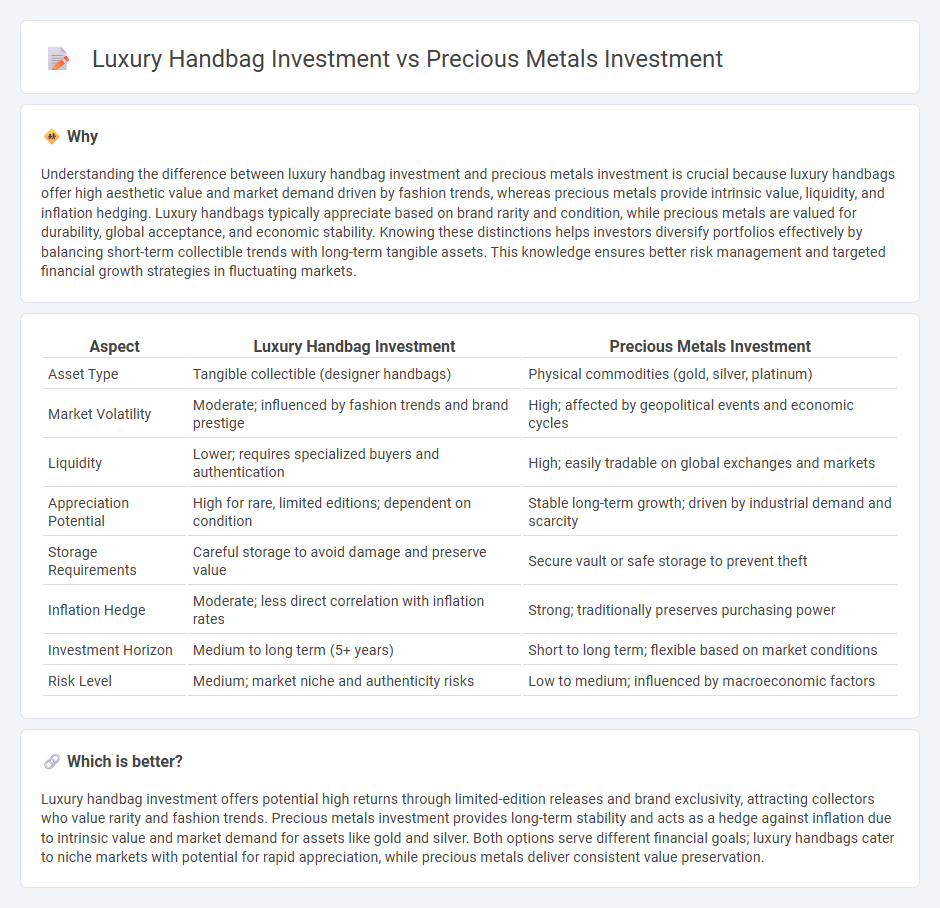 Luxury Handbag Investment vs Precious Metals Investment in Investment