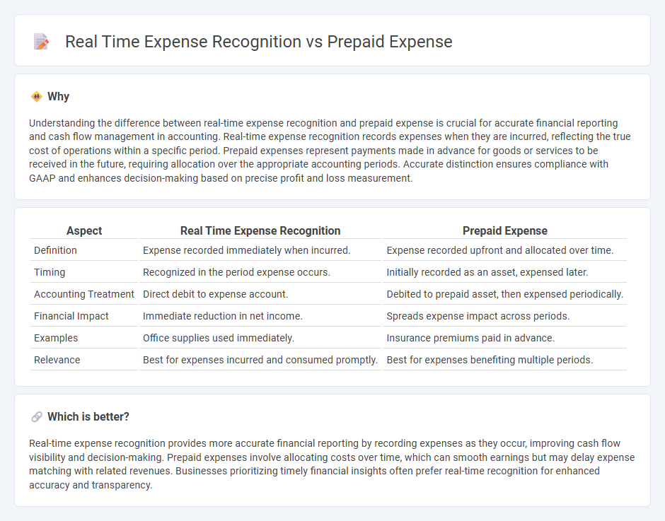 Real Time Expense Recognition vs Prepaid Expense in Accounting