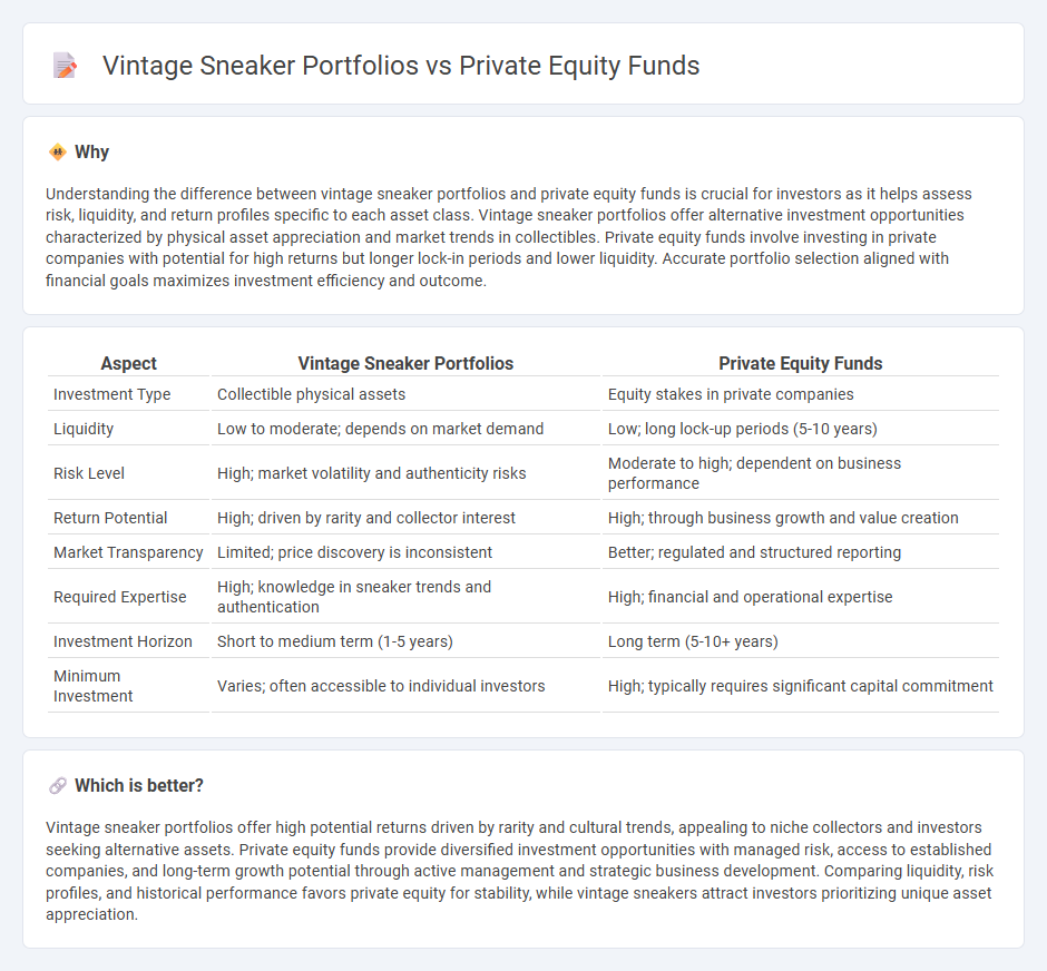 Vintage Sneaker Portfolios vs Private Equity Funds in Investment
