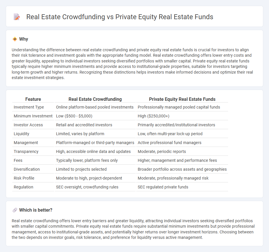 Real Estate Crowdfunding vs Private Equity Real Estate Funds in Real Estate