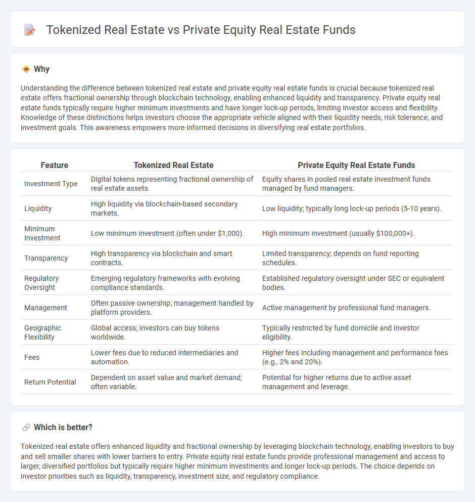 Tokenized Real Estate vs Private Equity Real Estate Funds in Real Estate