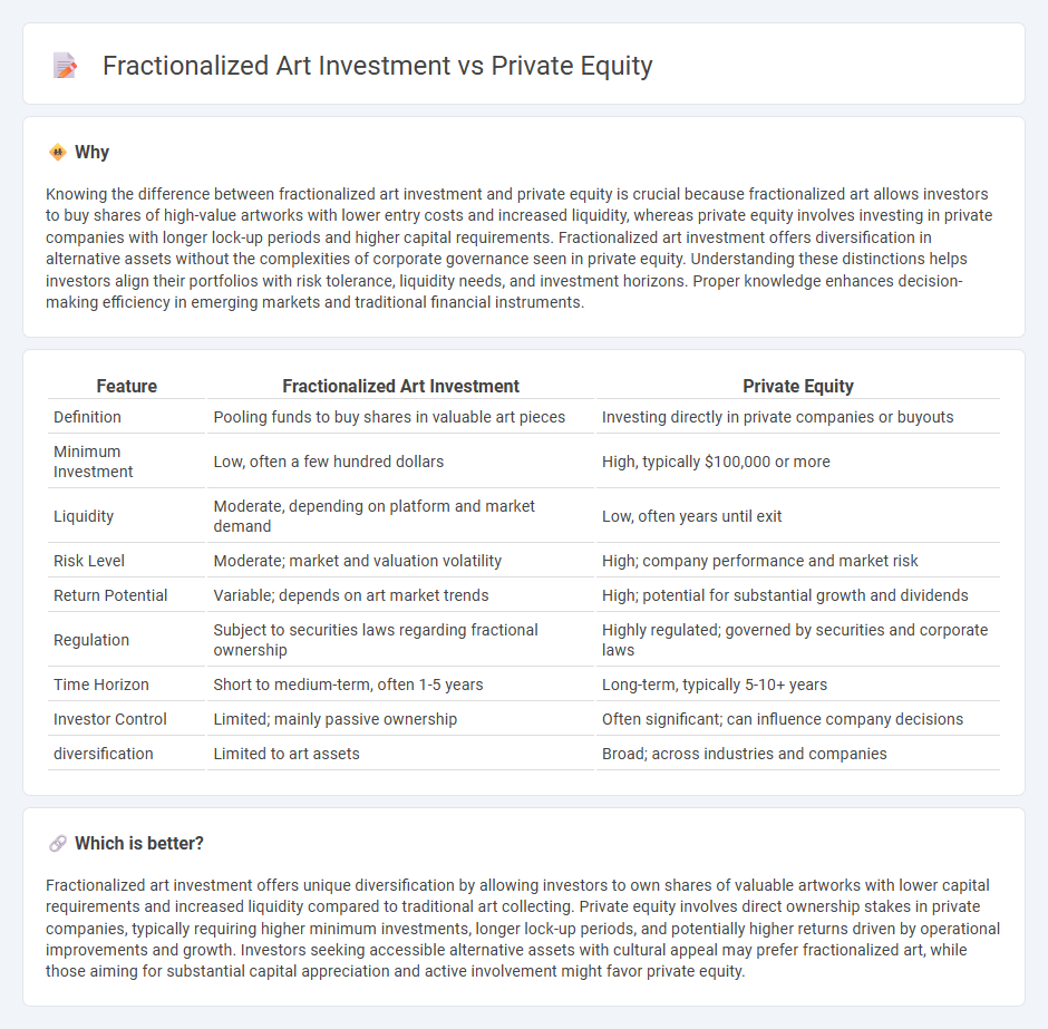 Fractionalized Art Investment vs Private Equity in Investment