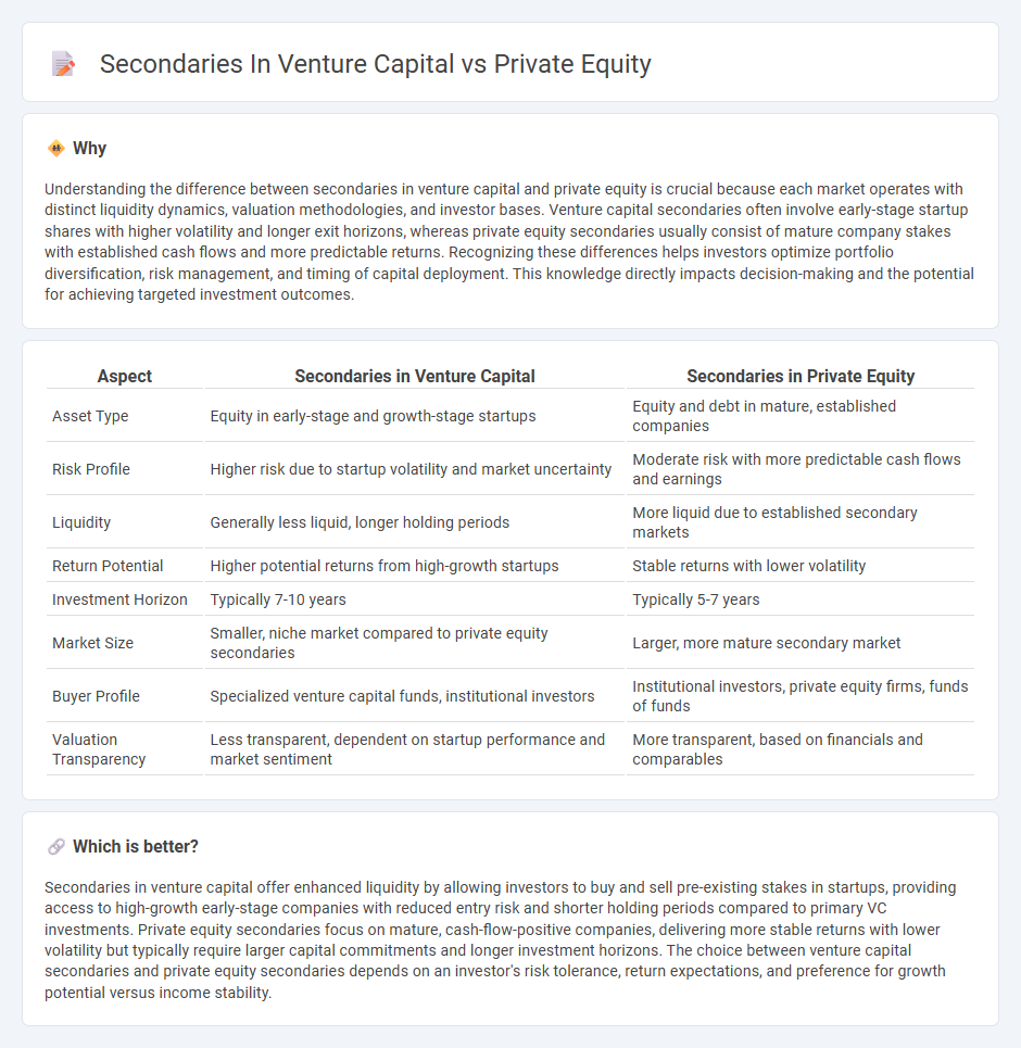 Secondaries In Venture Capital vs Private Equity in Investment