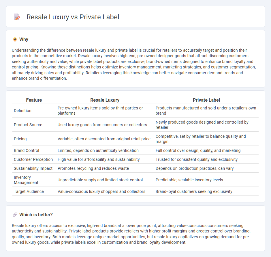Resale Luxury vs Private Label in Retail