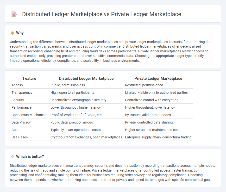 Distributed Ledger Marketplace vs Private Ledger Marketplace in Commerce