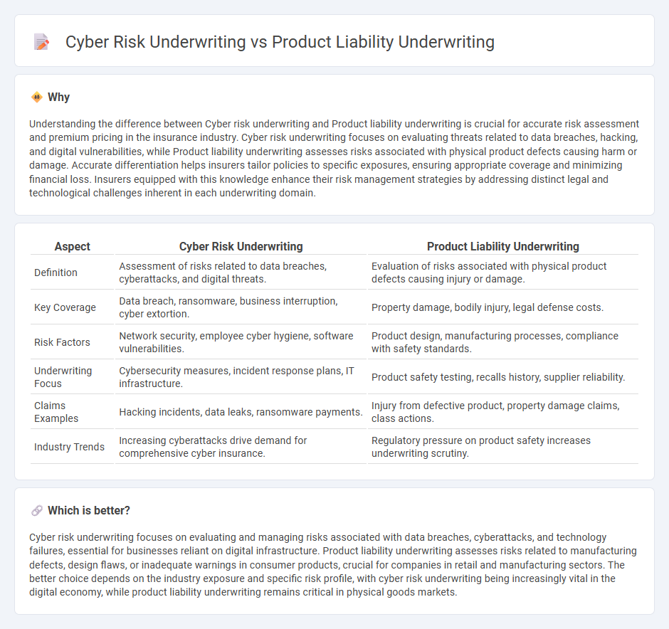 Cyber Risk Underwriting vs Product Liability Underwriting in Insurance