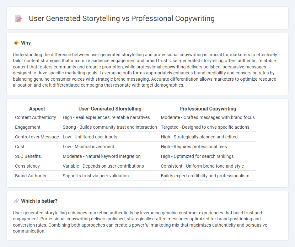 User Generated Storytelling vs Professional Copywriting in Marketing